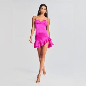 Retrofete Vibrant Pink Mini Dress